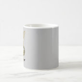 チビ(小さくかわいく書いた感じ)ウォリアー猫 コーヒーマグカップ (中央)