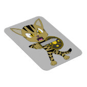 チビ(小さくかわいく書いた感じ)ウォリアー猫 マグネット (右側)