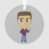 チビ（小さくかわいく書いた感じ） オーナメント (裏面)