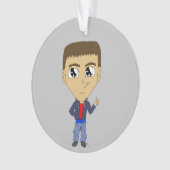 チビ（小さくかわいく書いた感じ） オーナメント (正面)