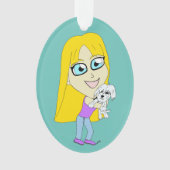 チビ（小さくかわいく書いた感じ） オーナメント (正面)