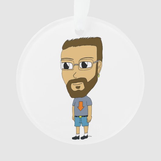 チビ（小さくかわいく書いた感じ） オーナメント (正面)