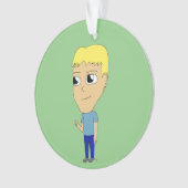 チビ（小さくかわいく書いた感じ） オーナメント (正面)