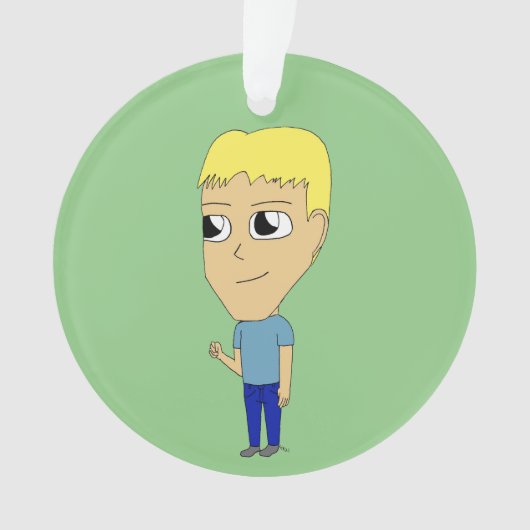 チビ（小さくかわいく書いた感じ） オーナメント (正面)