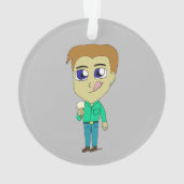 チビ（小さくかわいく書いた感じ） オーナメント (裏面)