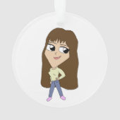 チビ（小さくかわいく書いた感じ） オーナメント (裏面)