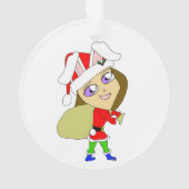 チビ（小さくかわいく書いた感じ） オーナメント (裏面)