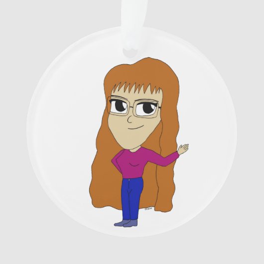 チビ（小さくかわいく書いた感じ） オーナメント (正面)