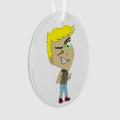 チビ（小さくかわいく書いた感じ） オーナメント (正面)