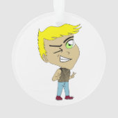 チビ（小さくかわいく書いた感じ） オーナメント (裏面)