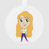 チビ（小さくかわいく書いた感じ） オーナメント (裏面)