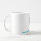 チビ（小さくかわいく書いた感じ）カスタム病院/クリニック・ワーカーありがとう コーヒーマグカップ (左)