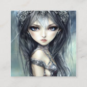 チビ（小さくかわいく書いた感じ）ガールナイト コーリングカード (正面)