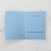 チビ(小さくかわいく書いた感じ)ガールユニコーンオンビーチ誕生日カード シーズンカード (内部)