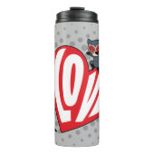 チビ(小さくかわいく書いた感じ)キャットウーマンオンバットマン タンブラー (正面)