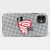 チビ（小さくかわいく書いた感じ）キャットウーマンオンバットマン Case-Mate iPhoneケース (裏面(横))