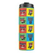 チビ（小さくかわいく書いた感じ）キャットウーマンキャラクターポーズ タンブラー (正面)