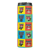 チビ(小さくかわいく書いた感じ)キャットウーマンキャラクターポーズ タンブラー (裏面)