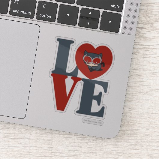 チビ(小さくかわいく書いた感じ)キャットウーマンラブ シール (詳細)