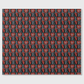 チビ(小さくかわいく書いた感じ)キャットウーマンラブ ラッピングペーパー (フラット)