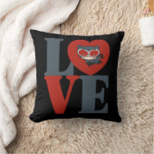 チビ（小さくかわいく書いた感じ）キャットウーマンLOVE クッション (ブランケット)