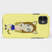チビ（小さくかわいく書いた感じ）キャットガール Case-Mate iPhoneケース (裏面(横))