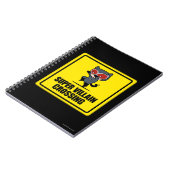 チビ（小さくかわいく書いた感じ）キャットメすごいンヴィランクロッシング標識 ノートブック (左側)