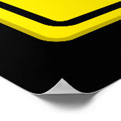 チビ(小さくかわいく書いた感じ)キャットメすごいンヴィランクロッシング標識 ポスター (角)