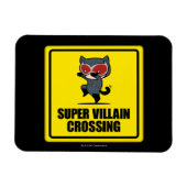 チビ（小さくかわいく書いた感じ）キャットメすごいンヴィランクロッシング標識 マグネット (横)