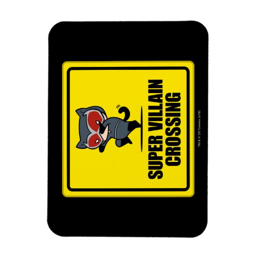 チビ（小さくかわいく書いた感じ）キャットメすごいンヴィランクロッシング標識 マグネット (縦)