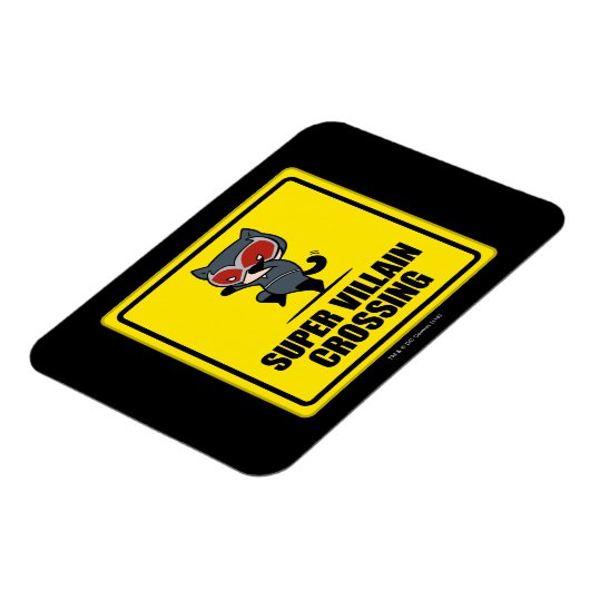 チビ（小さくかわいく書いた感じ）キャットメすごいンヴィランクロッシング標識 マグネット (左側)