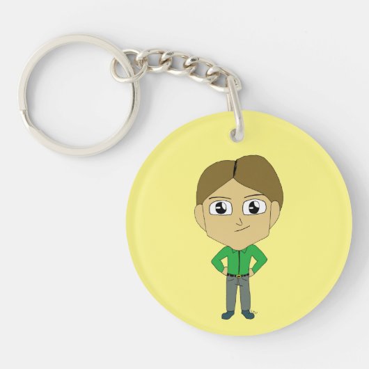 チビ(小さくかわいく書いた感じ) キーホルダー (正面)