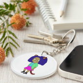 チビ（小さくかわいく書いた感じ） キーホルダー (正面右)