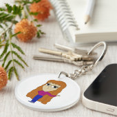 チビ（小さくかわいく書いた感じ） キーホルダー (正面右)