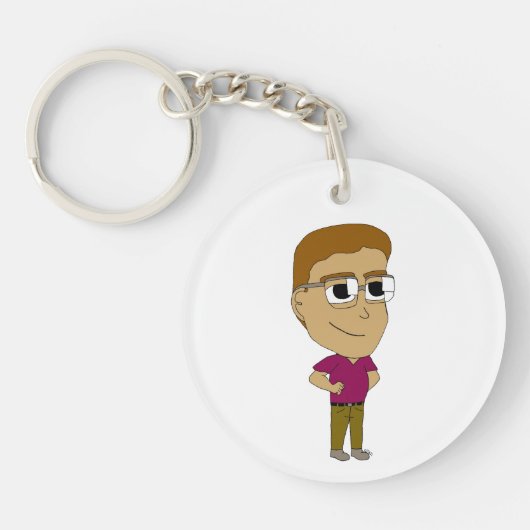 チビ（小さくかわいく書いた感じ） キーホルダー (正面)