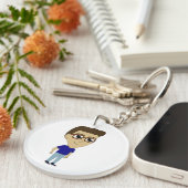 チビ（小さくかわいく書いた感じ） キーホルダー (正面右)