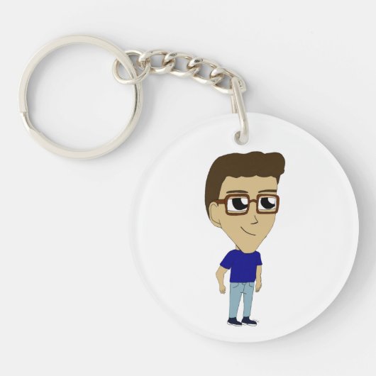 チビ（小さくかわいく書いた感じ） キーホルダー (正面)