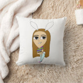 チビ（小さくかわいく書いた感じ） クッション (ブランケット)