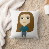 チビ（小さくかわいく書いた感じ） クッション (ブランケット)