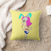 チビ（小さくかわいく書いた感じ） クッション (ブランケット)