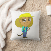 チビ(小さくかわいく書いた感じ) クッション (ブランケット)