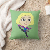 チビ(小さくかわいく書いた感じ) クッション (ブランケット)