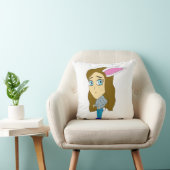 チビ(小さくかわいく書いた感じ) クッション (椅子)