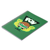 チビ(小さくかわいく書いた感じ)グリーンランタンで巨大な拳を形成 ノートブック (左側)