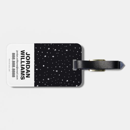 チビ（小さくかわいく書いた感じ）グリーンランタン飛んでいるスルー宇宙 ラゲッジタグ (裏面横)