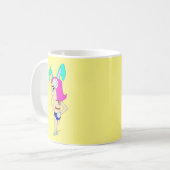 チビ（小さくかわいく書いた感じ） コーヒーマグカップ (正面左)