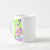 チビ(小さくかわいく書いた感じ) コーヒーマグカップ (正面左)