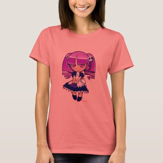 チビ(小さくかわいく書いた感じ)ゴシック Tシャツ (正面)