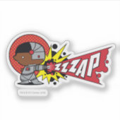 チビ(小さくかわいく書いた感じ)サイボーグのサイバネティッド・キャノン シール (正面)