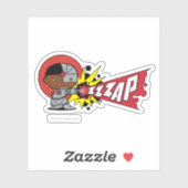 チビ(小さくかわいく書いた感じ)サイボーグのサイバネティッド・キャノン シール (シート)